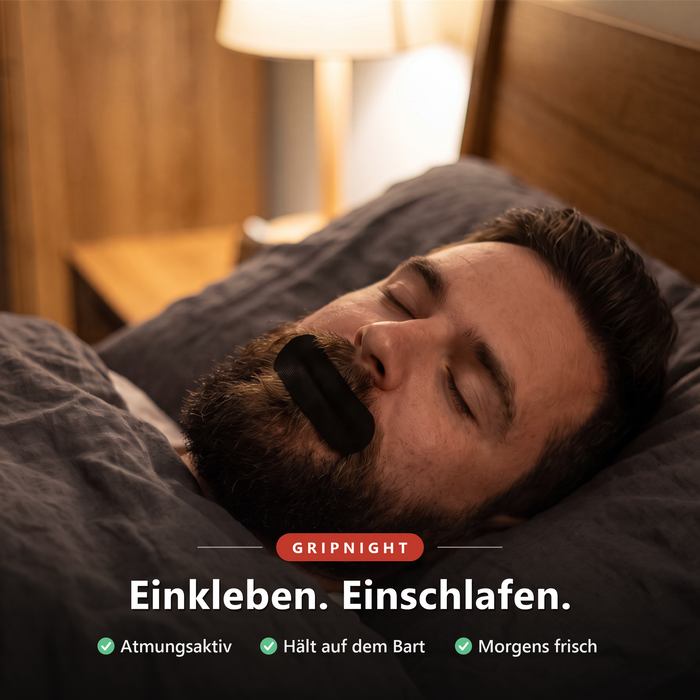 Mann schläft mit GripNight