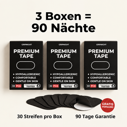 3 Boxen GripNight = 90 Nächte